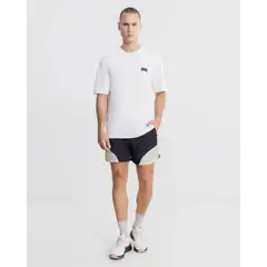 ATMOS - Bermuda Corta En Bloque Con Biker Parachute Para Hombre Negro