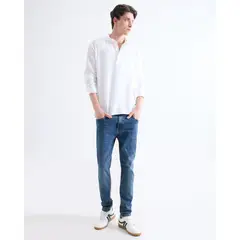 SEVEN SEVEN - Jean Skinny Tono Oscuro Para Hombre Azul