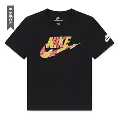 NIKE - Camiseta Nkb Unwrapped Futura Niño-Negro/Verde