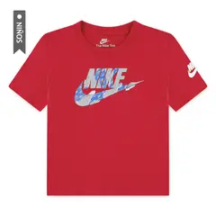 NIKE - Camiseta Nkb Unwrapped Futura Niño-Azul
