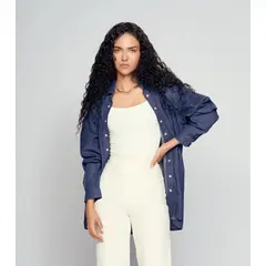 DEREK - Camisa Para Mujer Azul MedioOscuro