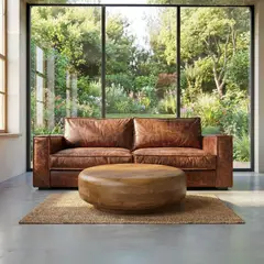 22 GRADOS DECORACION - Sofá Gnr en cuero 200cm x 100cm