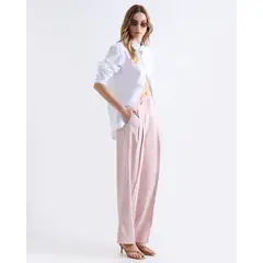 SEVEN SEVEN - Pantalón Sastrero De Pinzas Para Mujer Rosa