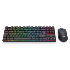 REDRAGON - Combo Gaming Essentials K552RGB y Mouse M724 S145-SP
