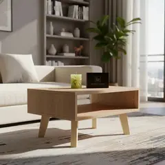 GENERICO - Mesa De Centro Flor Morado Sala Auxiliar Decoración Moderna