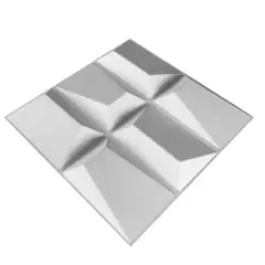 GENERICO - Panel de Pared 3D en PVC x 4 Unidades