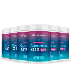 NUTRIPHARMA - Plan 6 Frascos Coenzima Q10 Vitalis Navitas