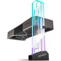GENERICO - Soporte Para GPU ANTEC HOLDER ARGB En Vidrio Templado Con Estabilidad Avanzada