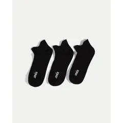 ATMOS - Pack X3 Medias Tobilleras En Microfibra X3 Para Hombre Negro