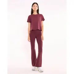 ATMOS - Leggins Flare Para Mujer Largo Color Uva Marca #31230117