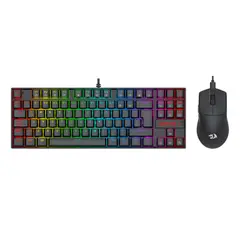 REDRAGON - COMBO CABLEADO 2 EN 1 S145 TECLADO MECÁNICO KUMARA K552 + MOUSE K1NG M724