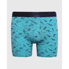 PATPRIMO - Boxer X1 Infantil Niño Fleat Seamer Medio Color Agua Marca #66000109