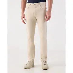 PATPRIMO - Jeans Clásicos De Corte Recto Moderno Para Hombre Crema
