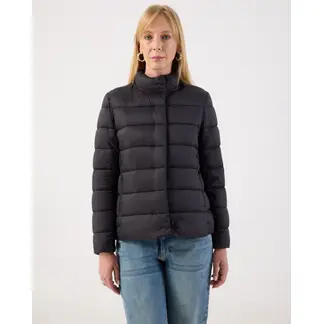 PATPRIMO - Chaqueta Acolchada De Cuello Alto Para Mujer Negro