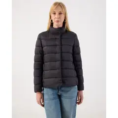 PATPRIMO - Chaqueta Acolchada De Cuello Alto Para Mujer Negro