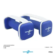 SPORT FITNESS - 070244 JUEGO DE MANCUERNAS 3LB NEO SPORT