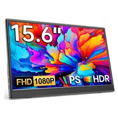 GENERICO - Monitor Portatil 15,6 Kqc Con Pantalla Ips Fhd Ultradelgado