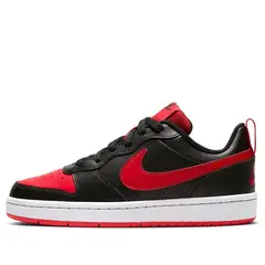 NIKE - Tenis Niño Court Borough Low 2 RB BQ5448-007 Negro Rojo