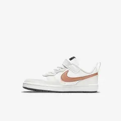 NIKE - Tenis Niño Court Borough Low 2 Recraft BQ5451-116 Blanco