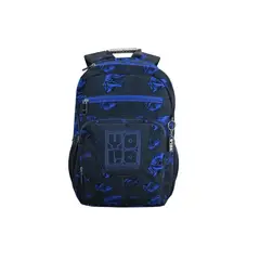 YOLO - Morral Escolar Unisex Negro Azul