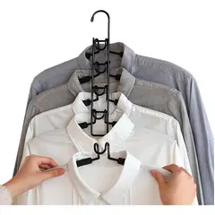 CASATUA - Colgadores Ropa Ganchos 5 en 1 Antideslizante