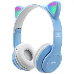 GENERICO - Diadema Niñas Audifonos Bluetooth Orejas Gato Luz Rgb Mz47
