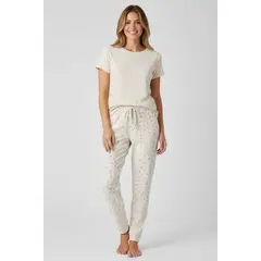 LILI PINK - Conjunto pijama 2 piezas elaborado en poliéster acanalado