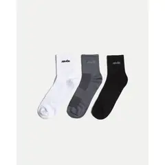 ATMOS - Pack X3 Medias Caña Corta Microfibra X3 Para Hombre Gris