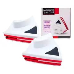 GENERICO - Limpiador de vidrios magnético de doble cara