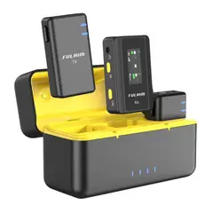 GENERICO - MICRÓFONO PROFESIONAL DE SOLAPA INALÁMBRICO RECARGABLE ANDROID IOS TIPO C