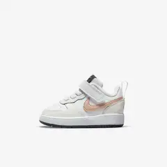 NIKE - Tenis Bebé Court Borough Low 2 Recraft BQ5453-116 Blanco
