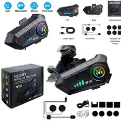GENERICO - Intercomunicador Para Casco Moto Intercomunicador Reduccion De Ruido Resistente al Agua