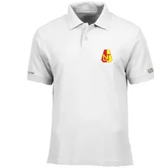 CREACIONES NU CROWN - Camiseta Tipo Polo Escudo Deportes Tolima Futbol Hombre Blanco Nu Crown