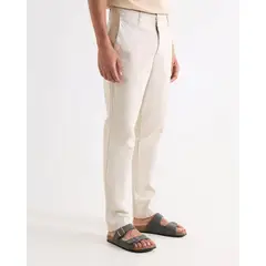 SEVEN SEVEN - Pantalón Chino Regular En Drill Para Hombre Crudo