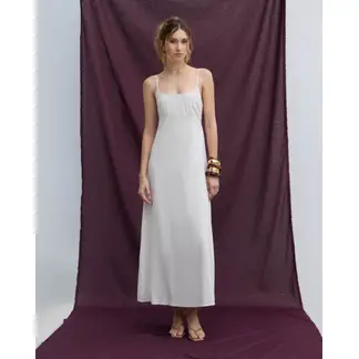 SEVEN SEVEN - Vestido Largo Con Cargaderas Para Mujer Marfil