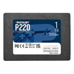 PATRIOT - Disco Sólido SSD P220 1TB SATA 25 para Almacenamiento Estable y Rápido