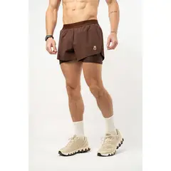 NO RULES - Pantaloneta Core Motion Chocolate Hombre