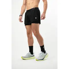 NO RULES - Pantaloneta Core Motion Negra Hombre