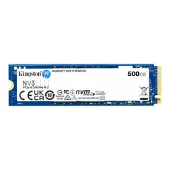 KINGSTON - SSD NVMe NV3 500GB M2 5000x3000 para Rendimiento Máximo y Sistema Estable