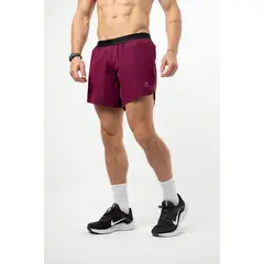 NO RULES - Pantaloneta Running Pro Retro Berenjena