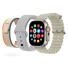 INNOVA - Smartwatch Mobulaa Tel 1 Sim 3 Correas 49mm Gris 5.3 Tik Tok Redes Sociales