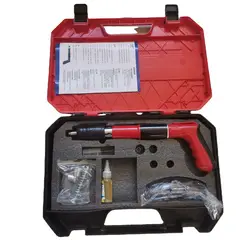 GENERICO - Pistola Remachadora Profesional Neumática Obsequio 20 Clavos Fulminantes