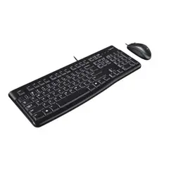 LOGITECH - Combo teclado y mouse Mk120 alámbrico