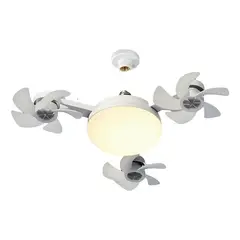 GENERICO - LUZ + VENTILADOR 3 CABEZALES CON CONTROL REMOTO