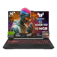 ASUS - Portátil Gamer Tuf Ryzen 7 7445hs Ram 16gb Ssd 512gb Rtx 4050
