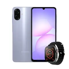 SAMSUNG - Celular Galaxy A07 128GB 6GB Ram 4G Morado + Smartwatch