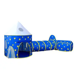 OEM - Carpa Infantil Armable Grande Castillo Mágico De Juegos Con Tunel Camping Niños