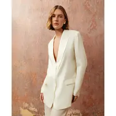 PATPRIMO - Chaqueta Para Mujer Blazer Color Blanco Marca #30080598