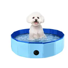 GENERICO - Piscina para perros plegable para mascotas pequeña portátil de PVC