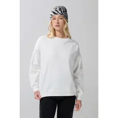 KOAJ - Buzo cuello redondo unicolor oversize con manga larga Mujer